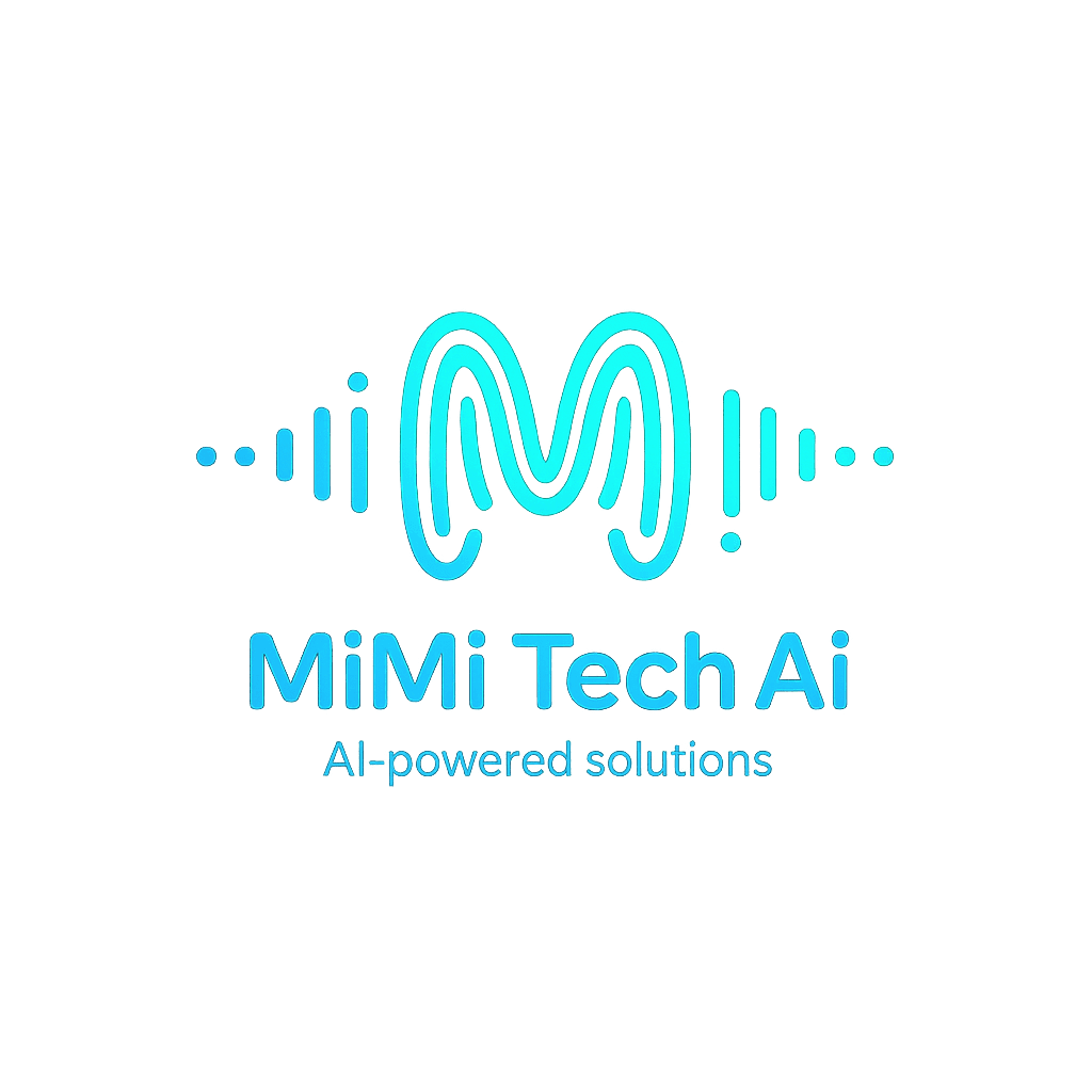 MiMi Tech AI Logo - Künstliche Intelligenz und neuronale Netzwerke Visualisierung für KI-Beratung und Digitale Zwillinge in Deutschland